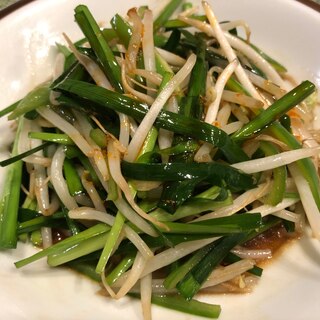 冷たいビールと♫もやしメインのしっかり系野菜炒め